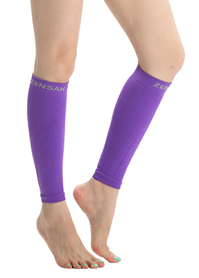 Zensah壓縮腿套-紫