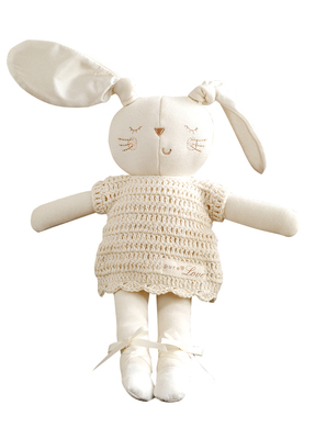 天然純綿女孩賓尼兔-嬰兒安撫娃娃
