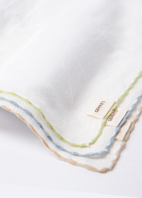 純棉寶寶紗布巾-3條入-綠/咖/灰