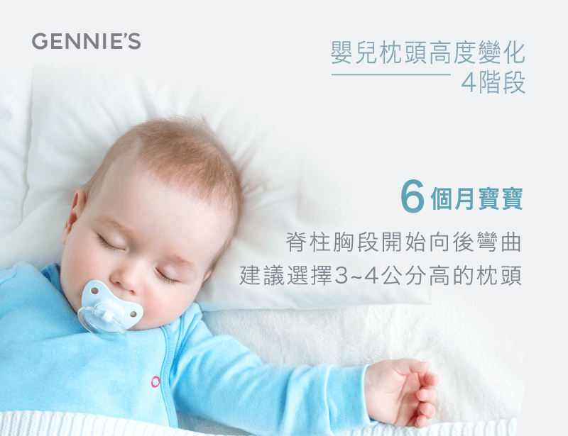 6個月寶寶嬰兒枕頭-嬰兒枕頭高度